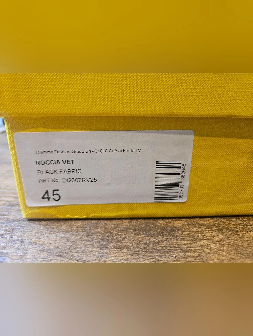 Diemme Roccia Vet Hiking Boots Black Fabric Men's EU 45 US 11 Dust Bag NEW BOXED